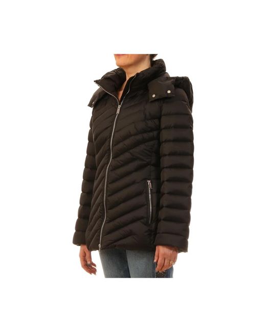 Add Zipped Down Jacket in het Black