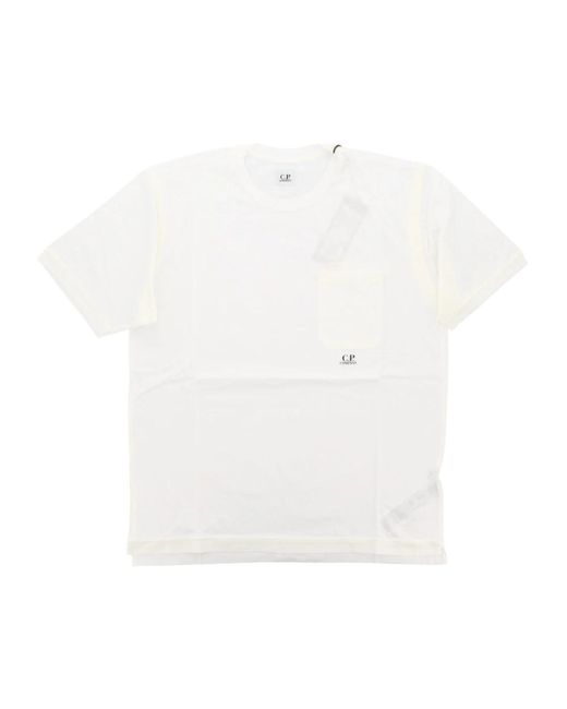 T-Shirts C P Company de hombre de color White
