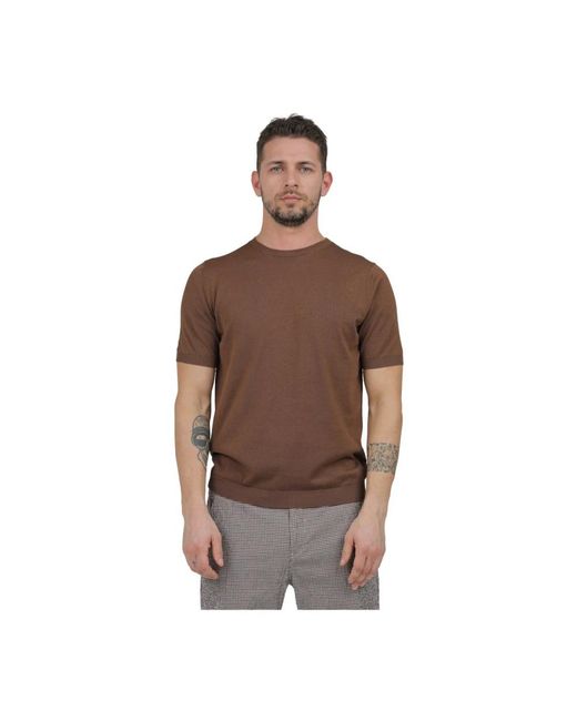 Irish Crone Tops ,Bruin ,Ronde Hals T-Shirt in het Brown voor heren