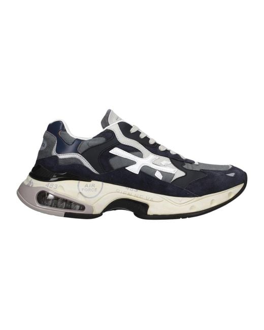 Premiata Schoenen ,Veelkleurig ,Sharky 409 in het Blue voor heren