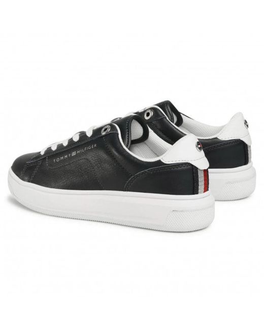 Tommy Hilfiger Black Sneakers
