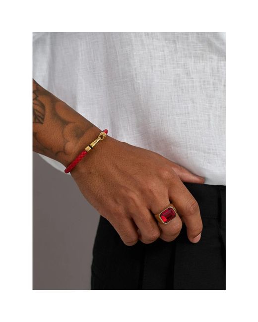 Bracelets Nialaya pour homme en coloris Red