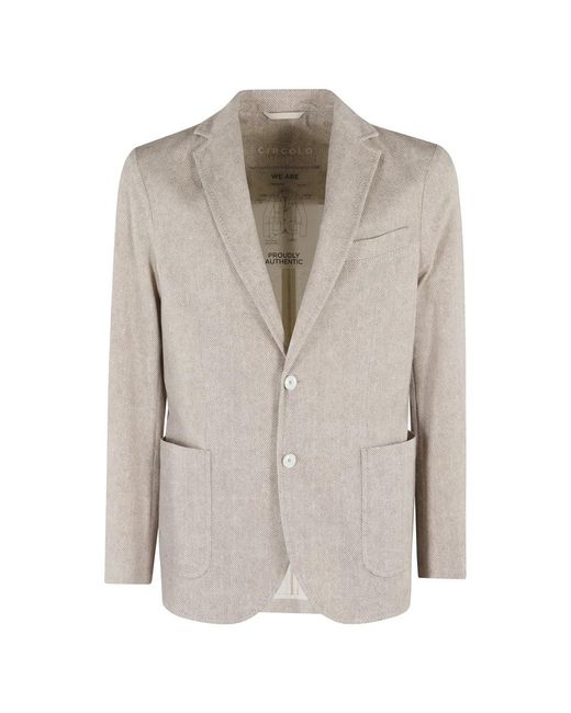 Circolo 1901 Natural Blazers for men
