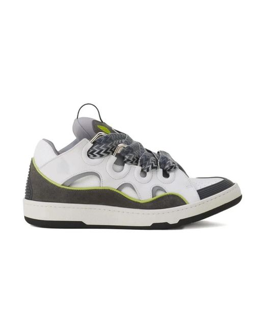 Lanvin Schoenen ,Veelkleurig ,Leer Sneakers in het Gray voor heren