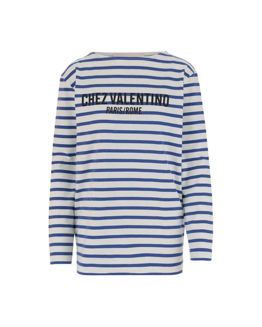 Long Sleeve Tops Valentino Garavani de color Blue