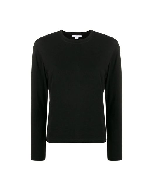 James Perse Black Long Sleeve Tops for men