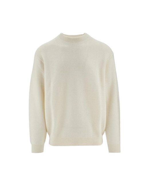 Armani Gestreifter pullover in White für Herren