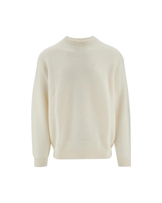 Armani Gestreifter pullover in White für Herren