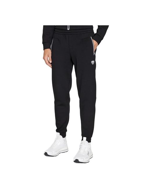 EA7 Broeken ,Zwart ,Polyester Pj 4Ez Trainingsbroeken in het Blue voor heren