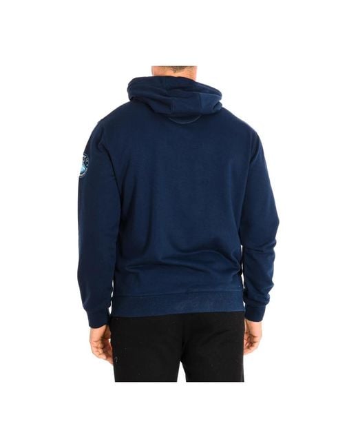 La Martina Blue Hoodies for men