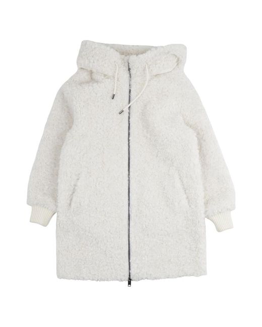 Diego M White Faux Fur & Shearling Jackets