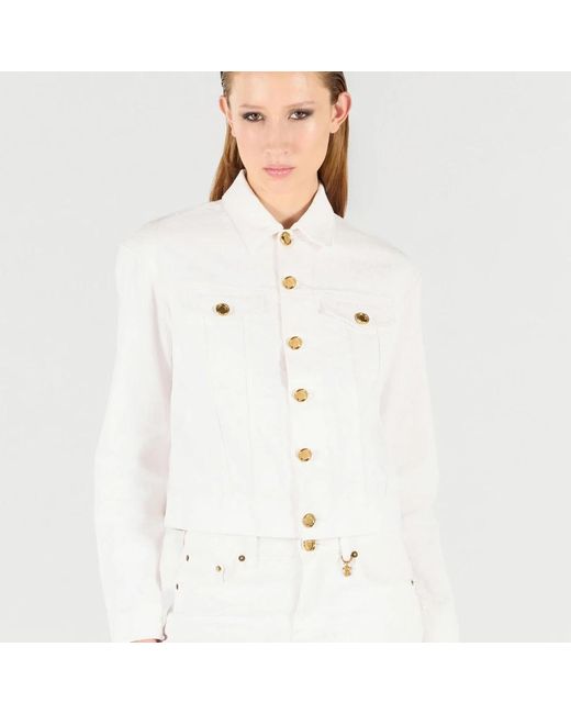 Roberto Cavalli White Denim Jackets