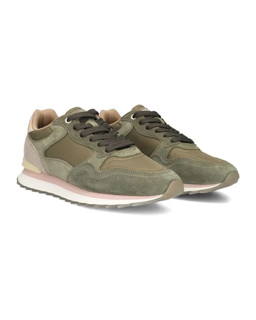 HOFF Schoenen ,Groen ,Wol Groene Los Angeles Sneakers in het Brown