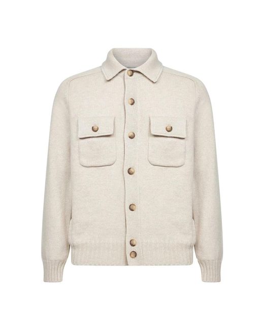 Cardigans D4.0 pour homme en coloris White