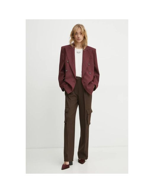 Guess Matea Wijde Broek in het Brown