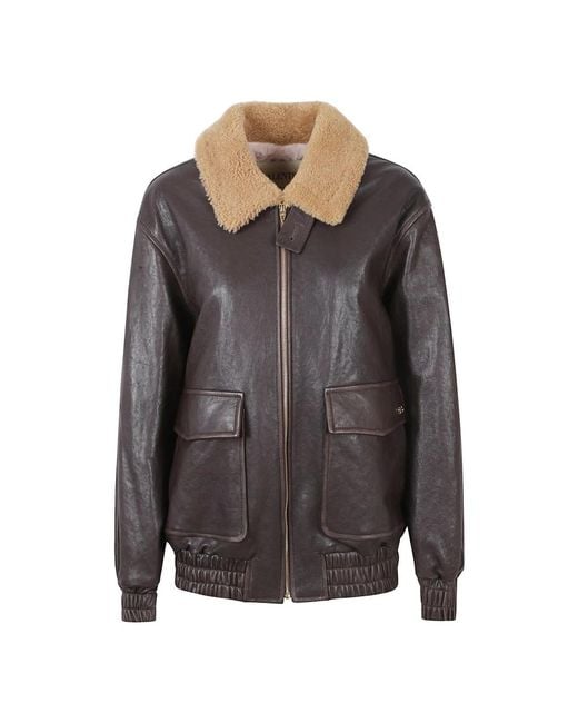 Valentino Garavani Gray Leather Jackets