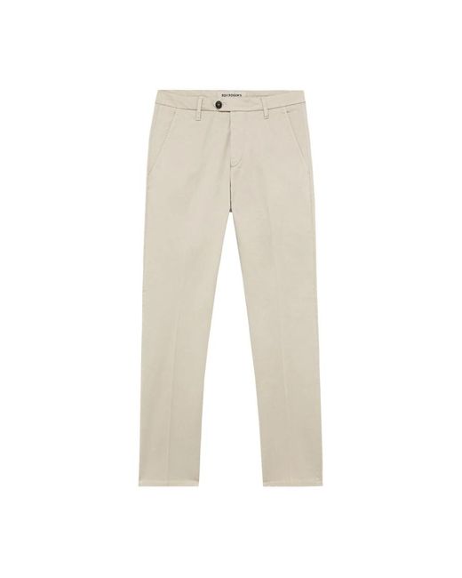 Roy Rogers Broeken ,Katoen Ivoor Chino Broek Slim Fit in het Natural voor heren