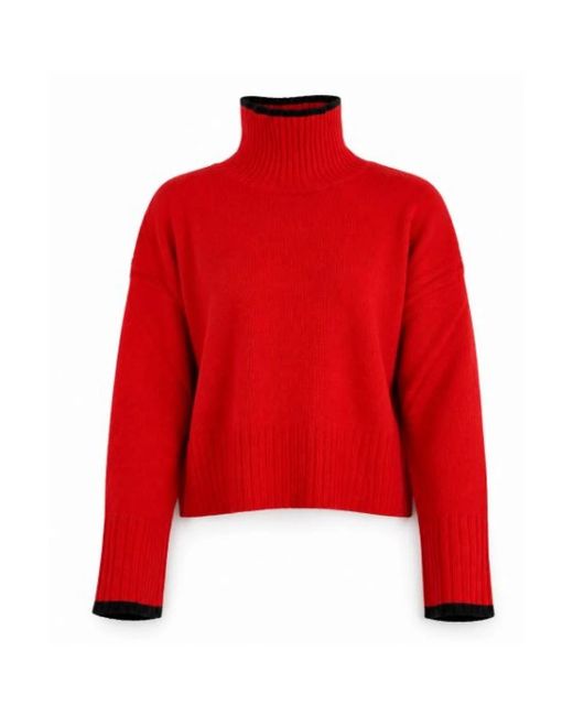 Pinko Red Turtlenecks