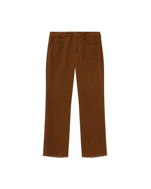 Isabel Marant Brown Straight Trousers