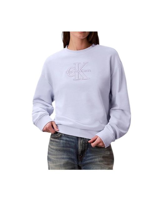 Calvin Klein Purple Sweatshirts