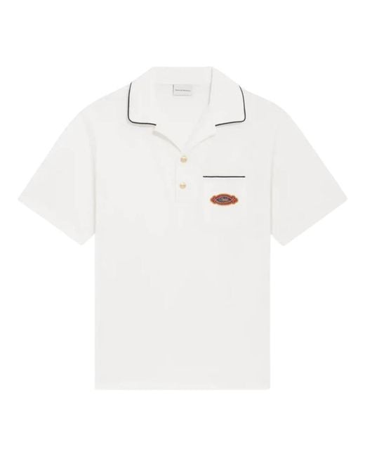 Drole de Monsieur White Polo Shirts for men