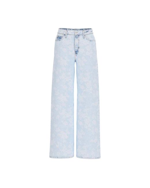 Wide Jeans Guess en coloris Blue