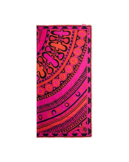 Emilio Pucci Pink Silk Scarves