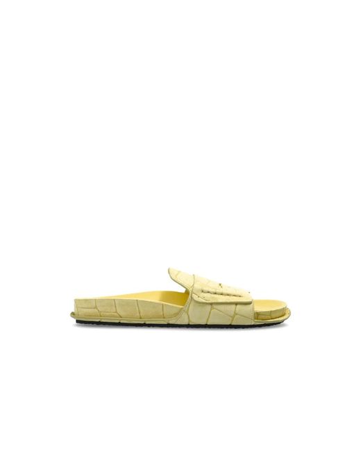 Sliders Jacquemus en coloris Yellow