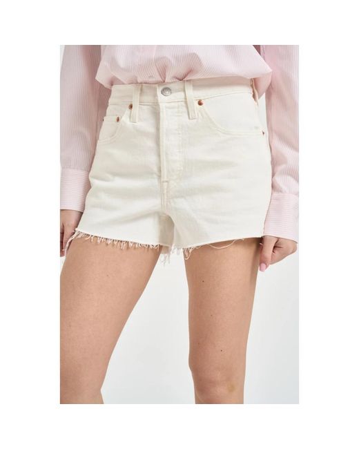 Levi's 501 Shorts in het Natural
