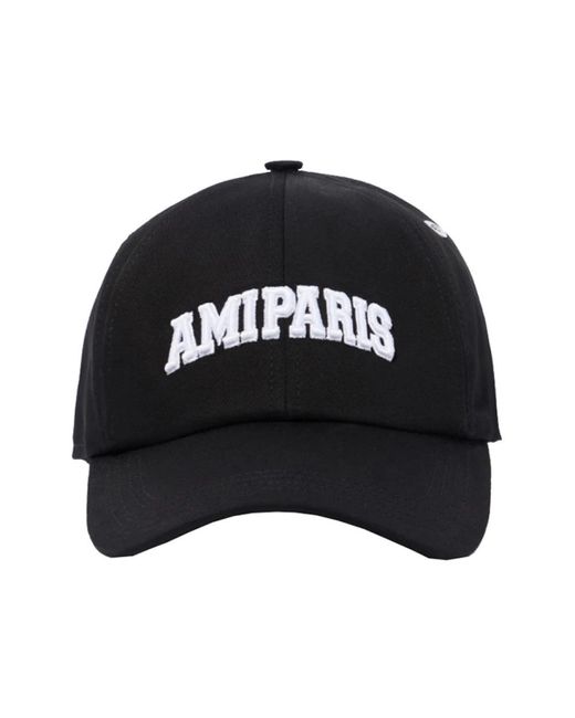 Ami Paris Caps in Black | Lyst