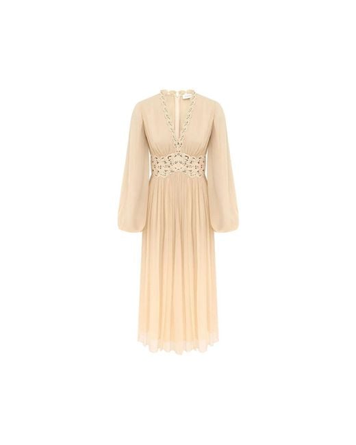 Zimmermann Natural Midi Dresses