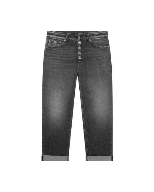 Dondup Gray Cropped Jeans