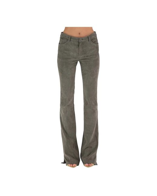 DROMe Gray Straight Trousers