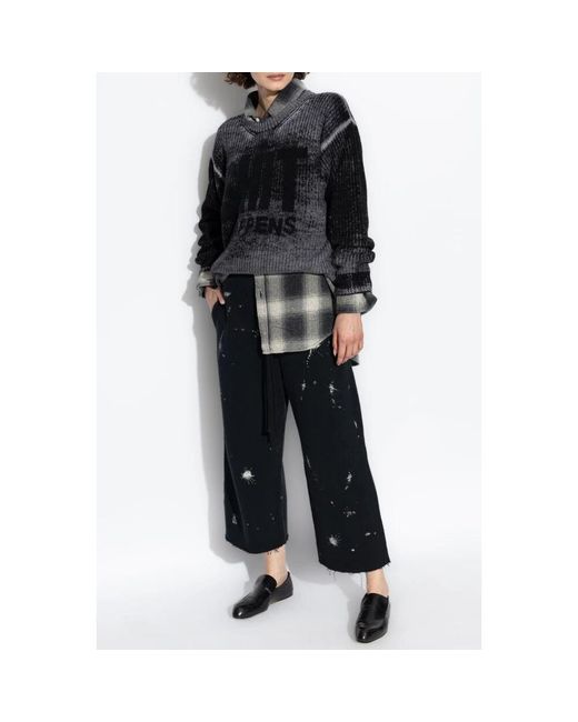 Round-Neck Knitwear R13 de color Black