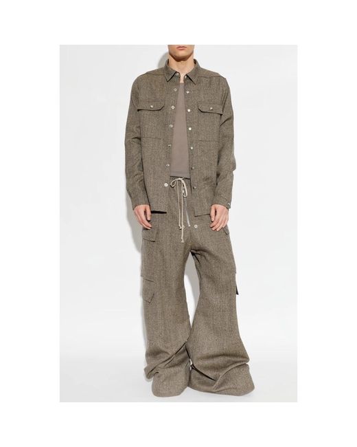 Rick Owens Mouwloos T-Shirt in het Gray voor heren