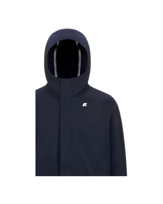 K-Way Blue Parkas for men
