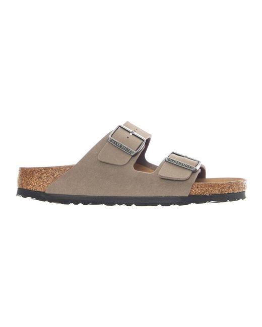 Birkenstock Brown Sliders for men