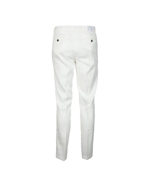 Chinos di Eleventy in White da Uomo