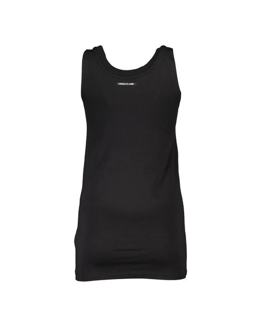 Roberto Cavalli Black Sleeveless Tops