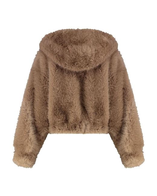 BB COUTURE Brown Mink Faux Fur Jacket