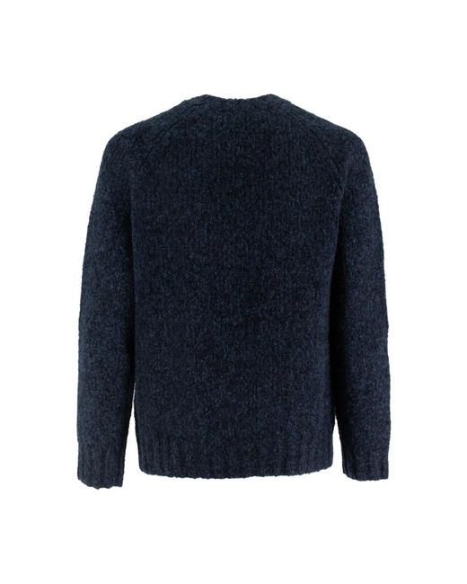 Brunello Cucinelli Blue Round-Neck Knitwear for men