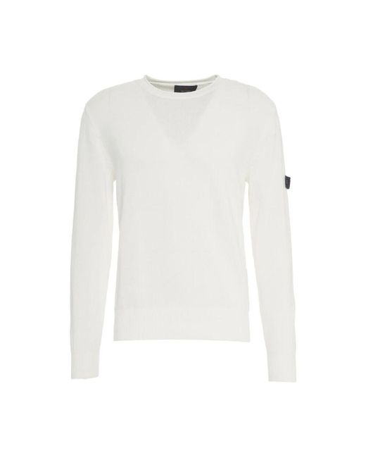 Peuterey Weißer strickpullover stilvoll bequem in White für Herren