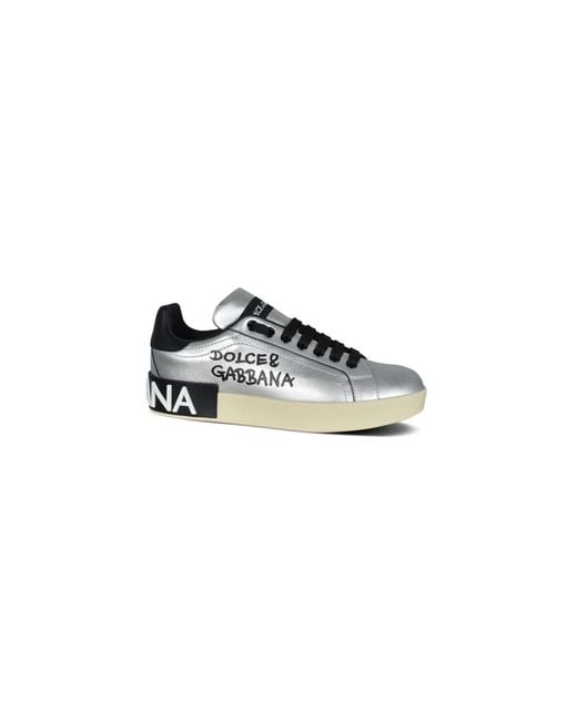 Dolce & Gabbana Gray Sneakers for men