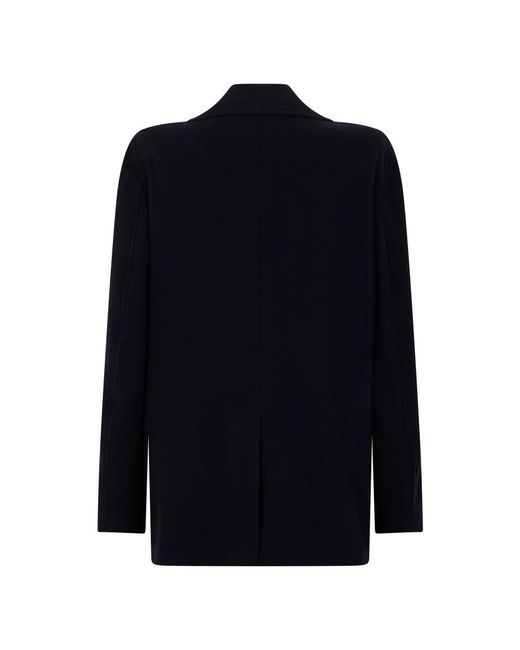 Canali Blue Double-Breasted Coats for men