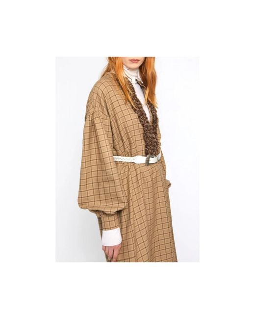 Laurence Bras Natural Midi Dresses