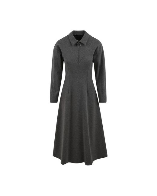 Beatrice B. Kleedjes ,Grijs ,Fleece Jurk Model 24Fa 6327 in het Black