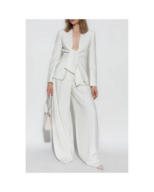 Max Mara White Manetta Hose