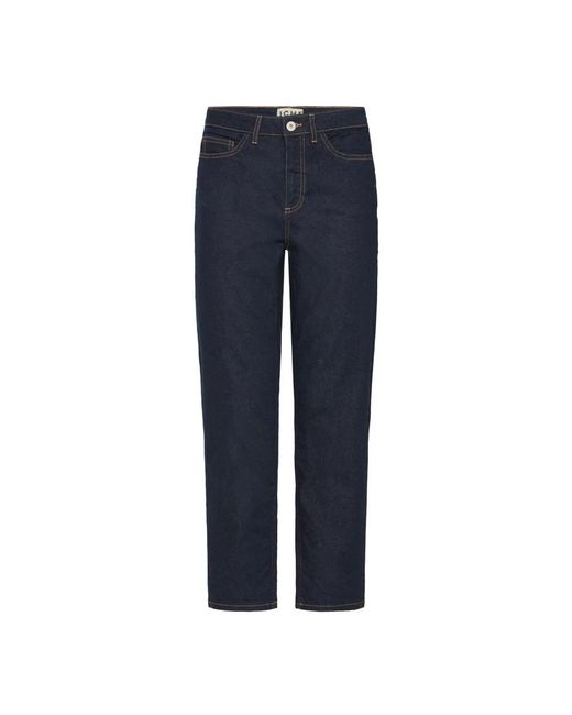 Ichi Blue Cropped Jeans