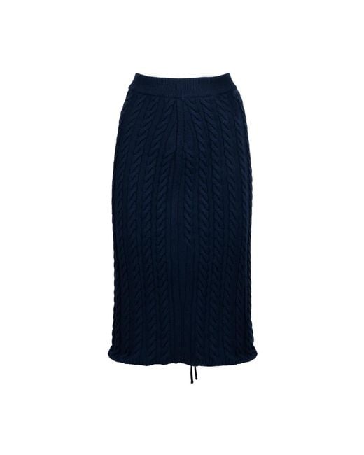 KENZO Blue Midi Skirts