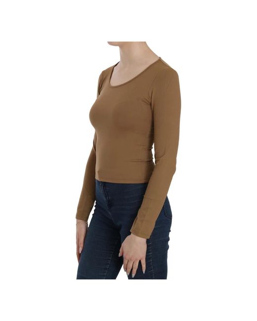Gianfranco Ferré Brown Long Sleeve T-Shirts